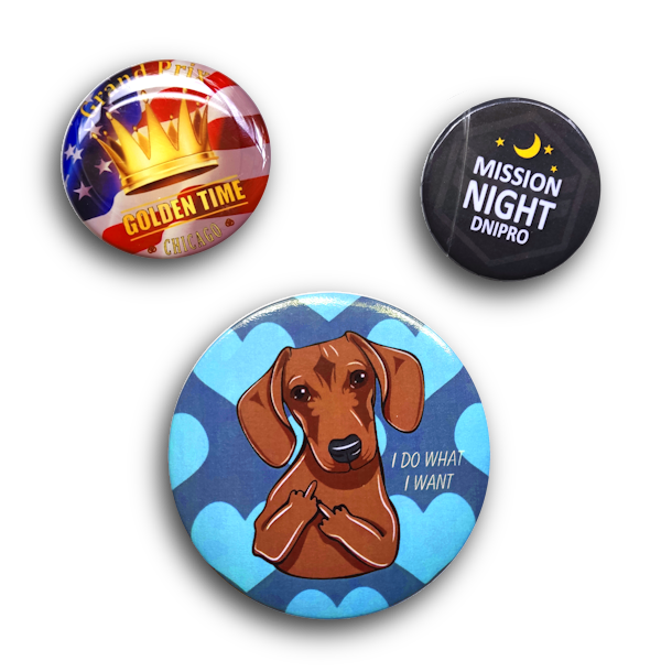 Значки закатні